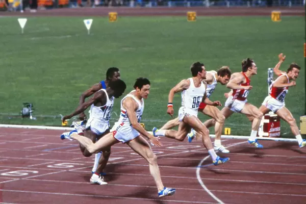 Allan Wells wins 100m gold at the 1980 Moscow Olympics