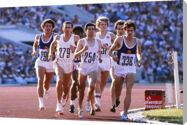 Coe, Cram and Ovett race for Great Britain in the 1980 Olympic 1500m Final