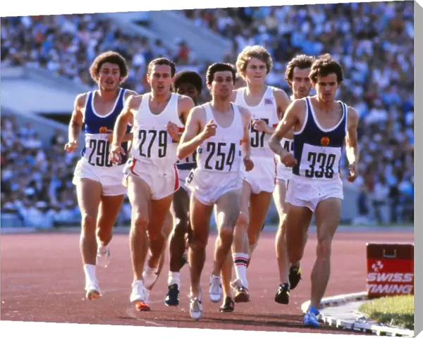 Coe, Cram and Ovett race for Great Britain in the 1980 Olympic 1500m Final