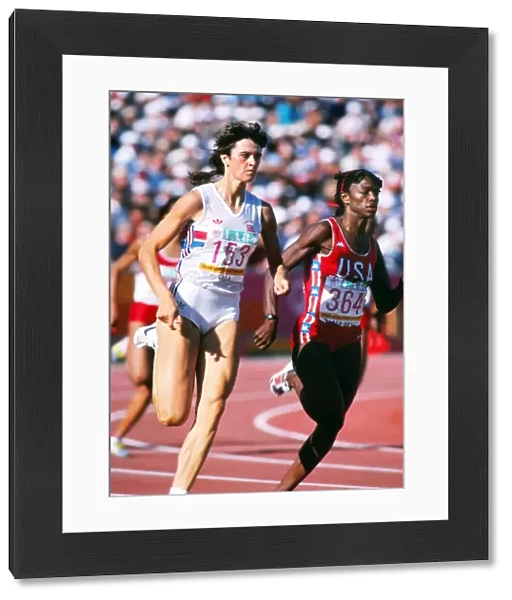 Kathy Cook and Valerie Brisco-Hooks - 1984 Los Angeles Olympics