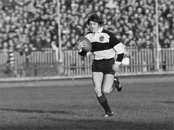 Andy Irvine in action for the Barbarians, 1976