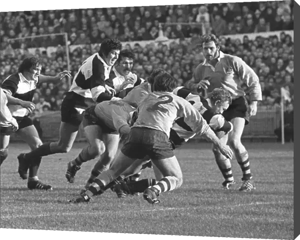 Peter Wheeler scores for the Barbarians against Australia in 1976