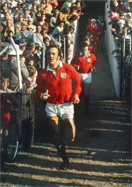 Roger Uttley runs out for the Third Test against South Africa in 1974