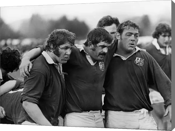 The famous Pontypool Front Row play for the British Lions in 1977
