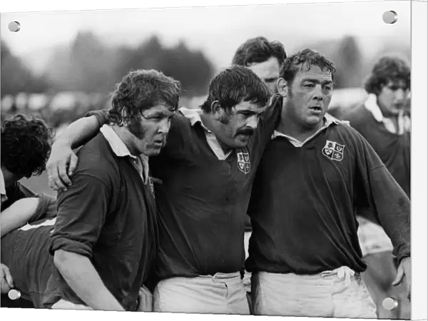 The famous Pontypool Front Row play for the British Lions in 1977