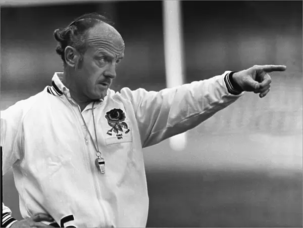 England rugby coach John Burgess in 1971