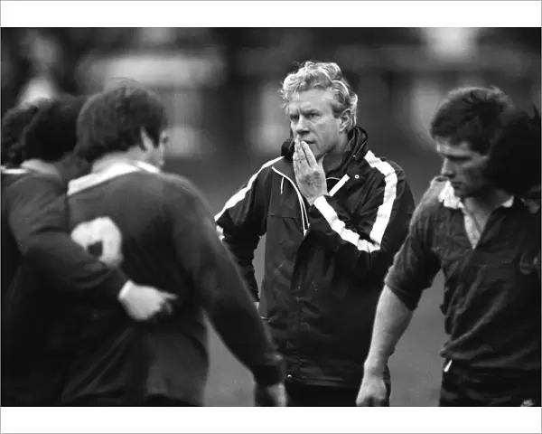 England rugby coach Geoff Cooke during a 1988 training session