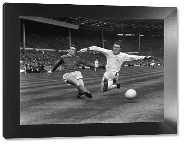 Johnny Giles and Richie Norman during the 1963 FA Cup Final