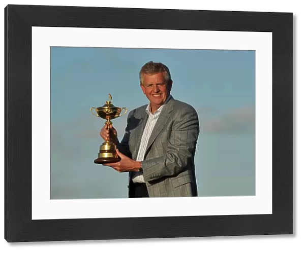 The winning European captain Colin Montgomerie at the 2010 Ryder Cup