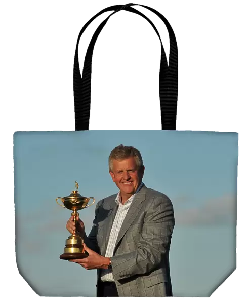 The winning European captain Colin Montgomerie at the 2010 Ryder Cup