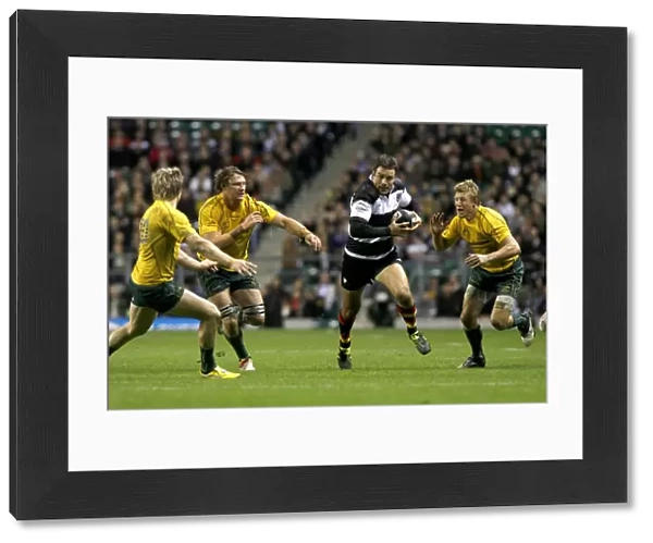 Jason White makes a breaks for the Barbarians in 2011
