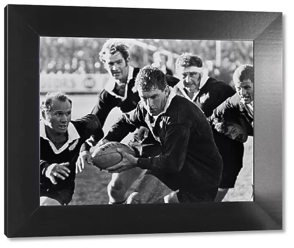 Colin Meads leads the All Blacks against the Lions in 1971