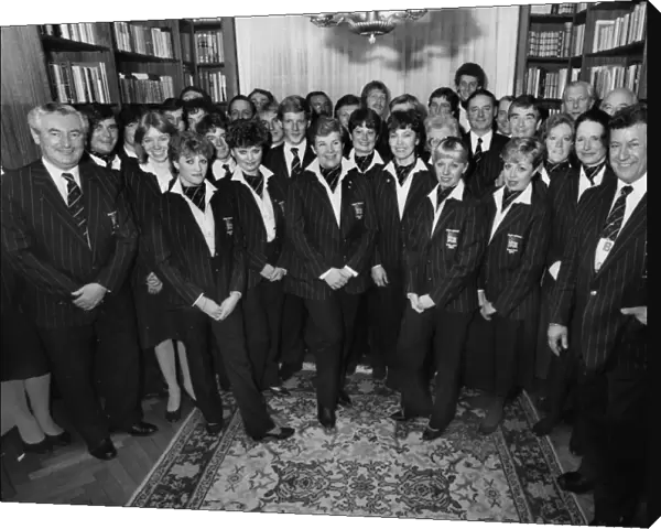 British team for the 1984 Sarajevo Winter Olympics
