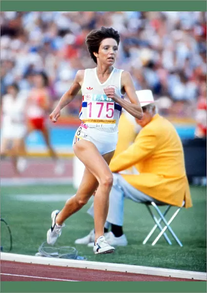 Wendy Sly at the 1984 Los Angeles Olympics