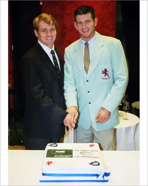 The two captains before the 1999 Varsity Match