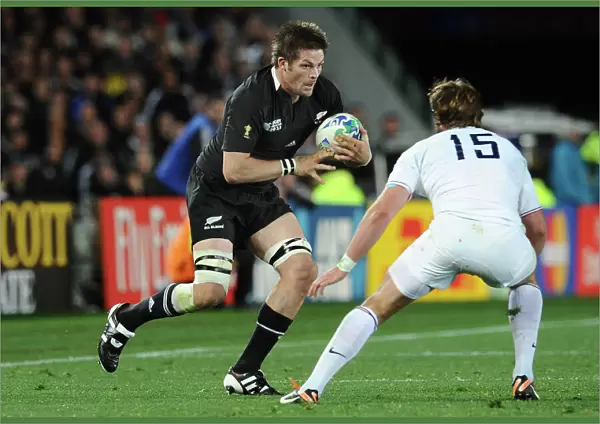 Richie McCaw on the ball during the 2011 World Cup Final