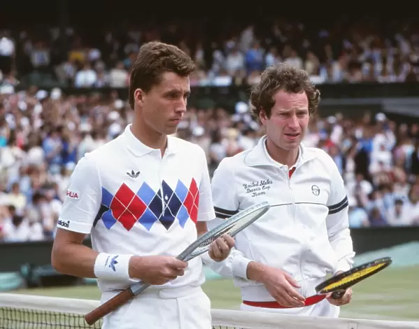 Ivan Lendl and John McEnroe at the 1983 Wimbledon Championships