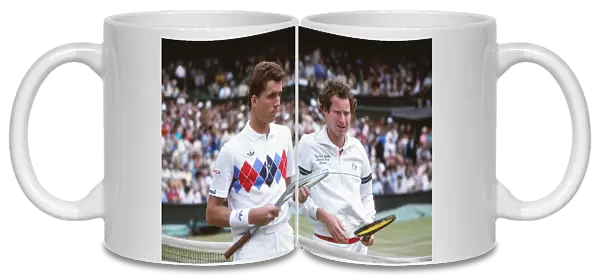 Ivan Lendl and John McEnroe at the 1983 Wimbledon Championships