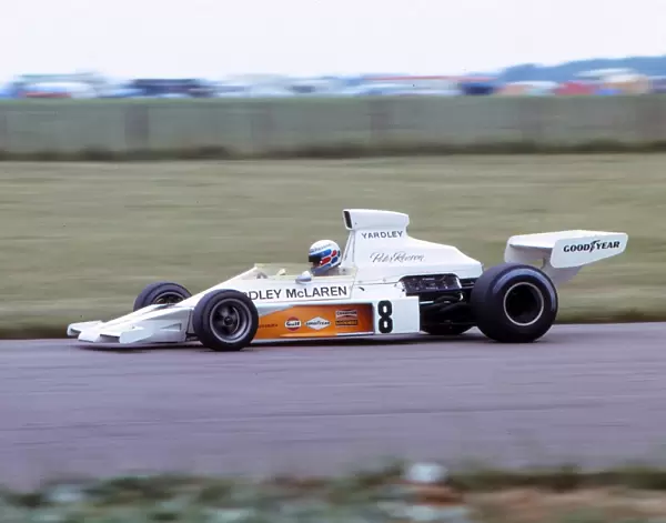Peter Revson on the way to victory at the 1973 British Grand Prix