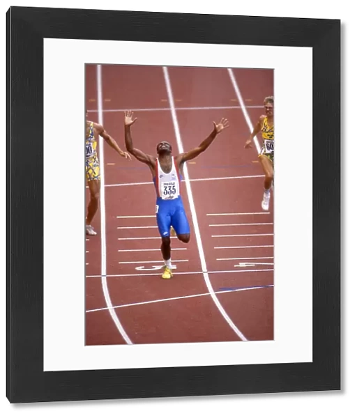 Kriss Akabusi wins 400m hurdles gold at the 1990 European Championships