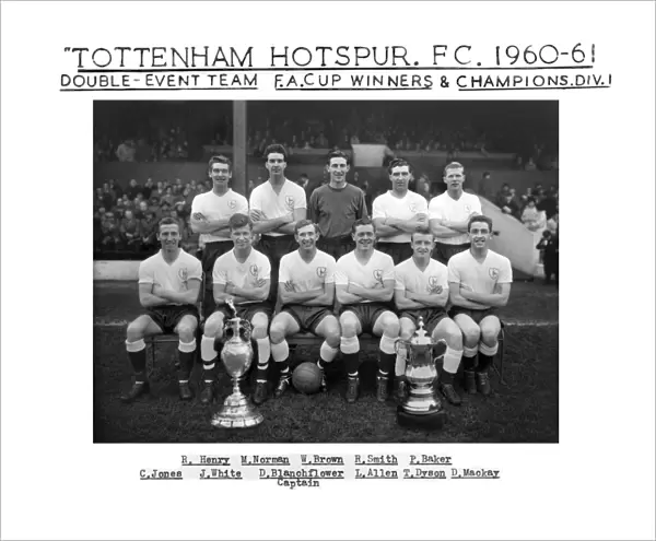 Tottenham Hotspur Double Winning Team - 1961