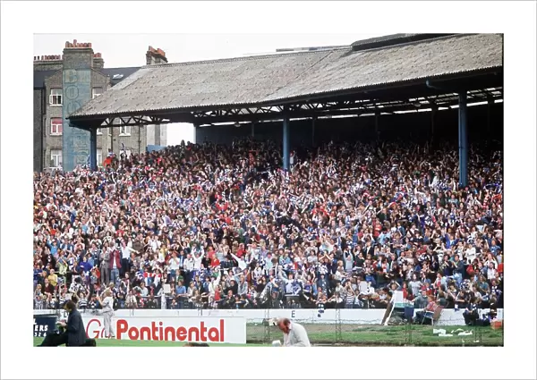 Chelsea fans in the Shed End in 1976