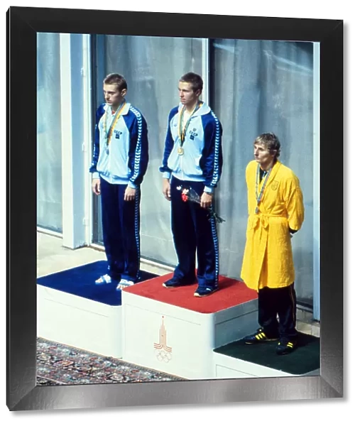 1980 Moscow Olympics: Mens 1500m Freestyle Medal Presentation