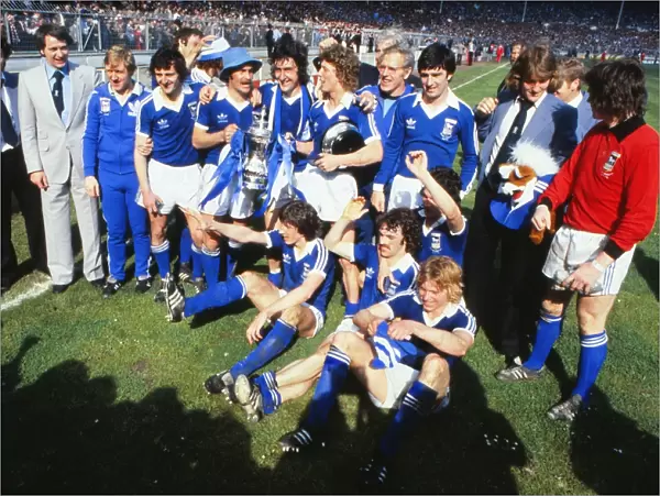 Ipswich Town celebrate winning the 1978 FA Cup Final