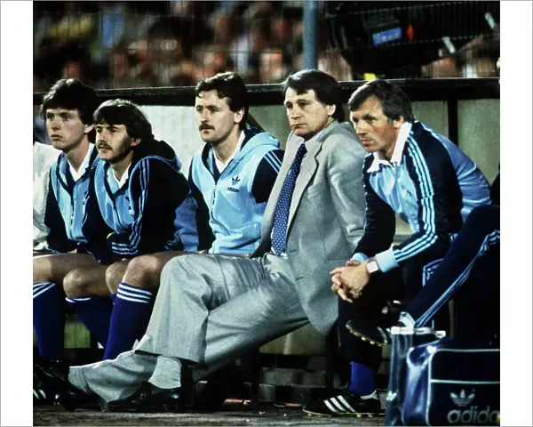 Ipswich manager Bobby Robson watches the 1981 UEFA Cup Final