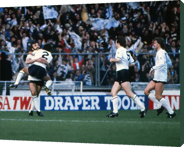 Ricky Villa celebrates his famous goal in the 1981 FA Cup Final