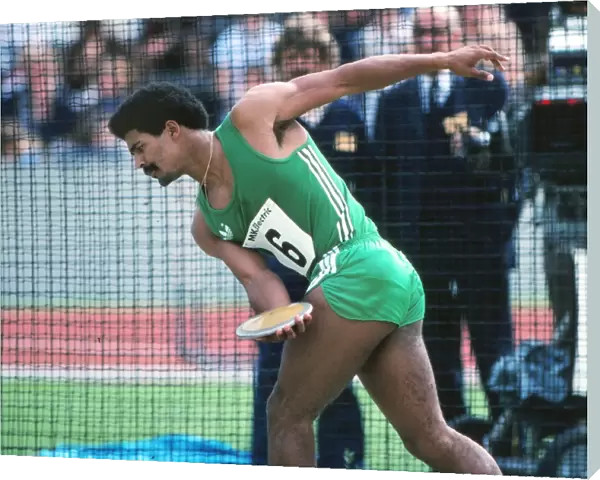Daley Thompson competes in 1979