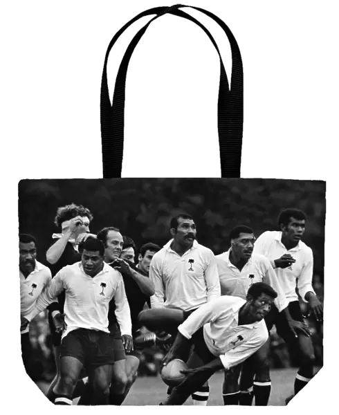 Fiji attack after winning a line-out on their 1970 tour against against Oxford University
