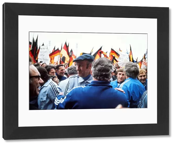 West German coach Helmut Schoen after victory at Euro 72