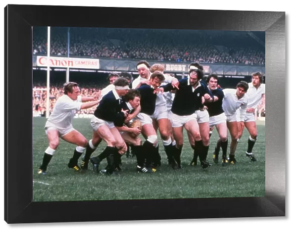 English and Scottish forwards clash - 1981 Five Nations