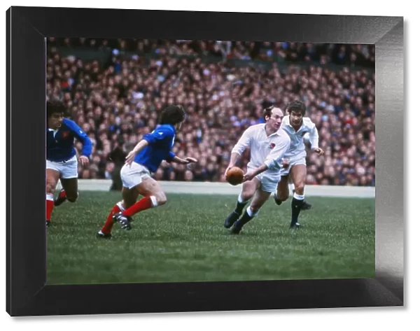 Les Cusworth on the ball in the 1983 Five Nations