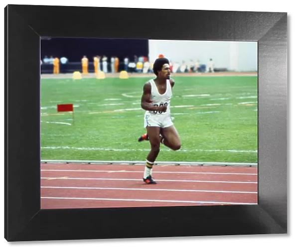 A 17 year old Daley Thompson competes at the 1976 Montreal Olympics