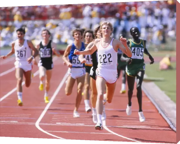 Steve Cram wins 1500m gold at the 1982 Commonweath Games
