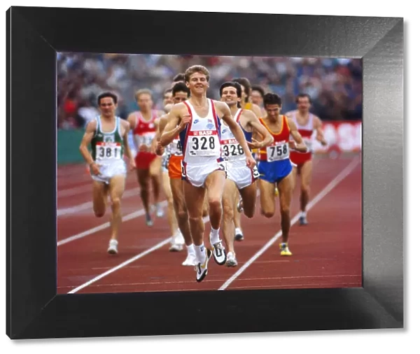 Steve Cram wins gold from Seb Coe in the 1500m at the 1986 European Championships