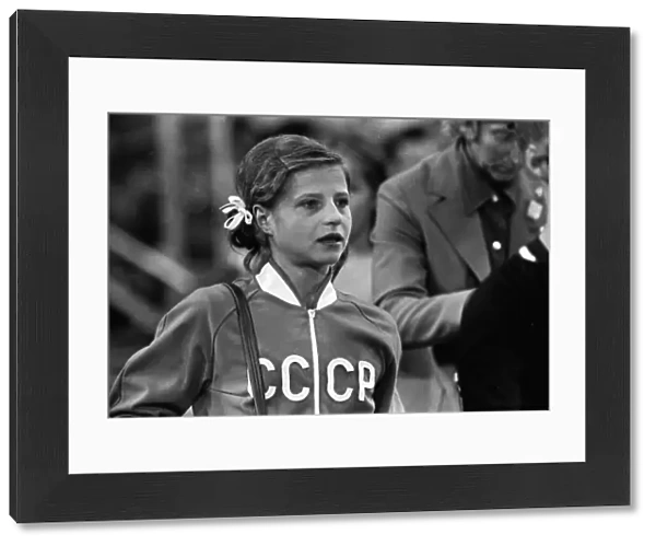 Olga Korbut in tears at the 1972 Munich Olympics