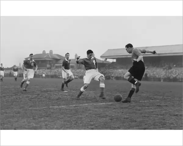 Wales take on Ireland in the 1950 British Home Championship