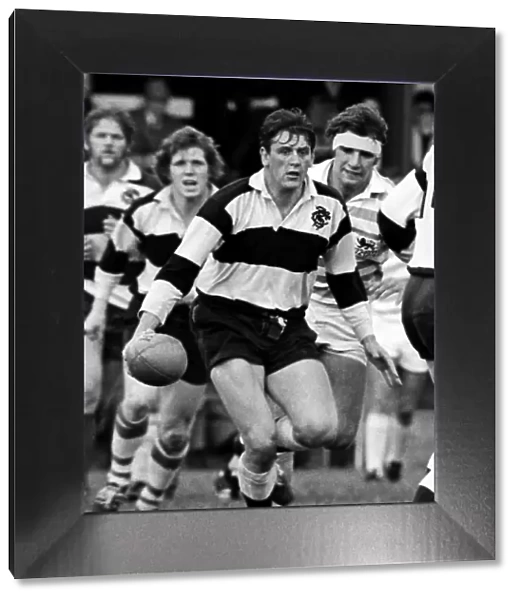 Peter Brown on the ball for the Barbarians in 1972