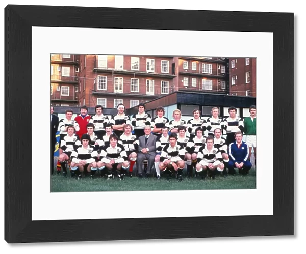 The Barbarians team that faced the All Blacks in Cardiff in 1978