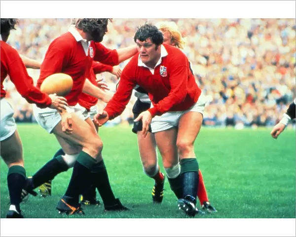 Fran Cotton plays for the British Lions in the 1977 Silver Jubilee Match against the Barbarians