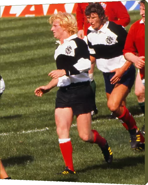 Jean-Pierre Rives plays for the Barbarians