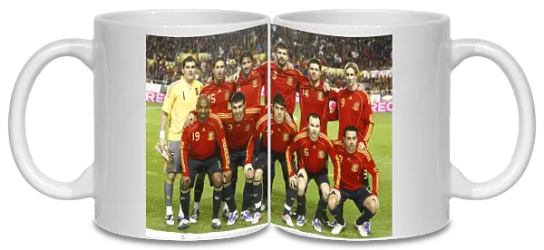The Spain team that faced England in 2009