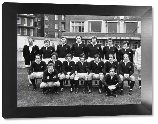The Scotland team that faced Wales in the 1974 Five Nations