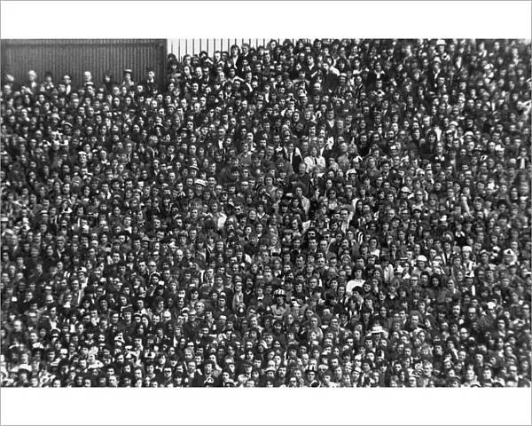 Newcastle United fans at Hillsbrough during the 1974 FA Cup semi-final