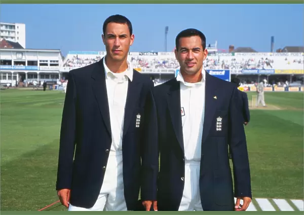 Cricket - Fifth Ashes Test - England v Australia 1997 Brothers Ben (left) and Adam