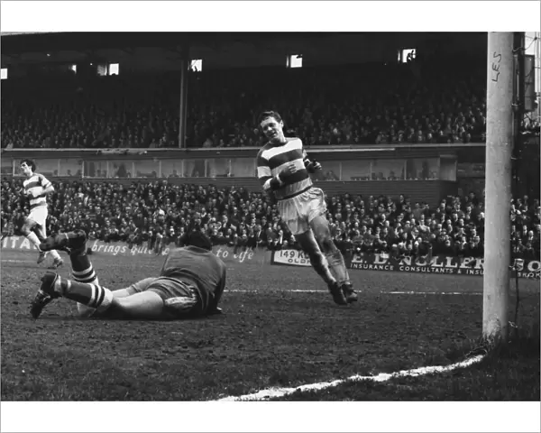Les Allen scores for QPR in 1966  /  7