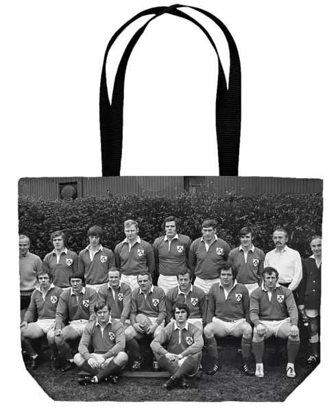 The Ireland team that faced the All Blacks at Lansdowne Road in 1973